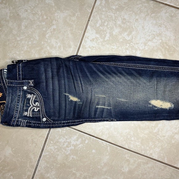 ✨ NWT Rock Revival Cuffed Skinny Jeans Size 25 W 29 L SO CUTE!! ✨ - Picture 10 of 16